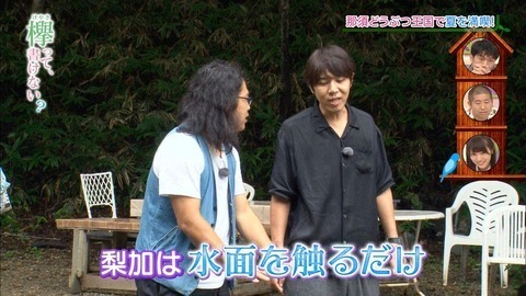 梨加は水面を触るだけ.jpg